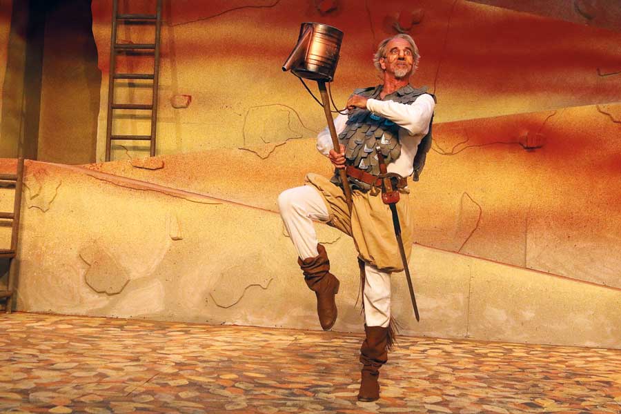 Ron Campbell in "Don Quixote" at Marin Shakespeare Company in San Rafael, Calif. (Photo by Lori A. Cheung)