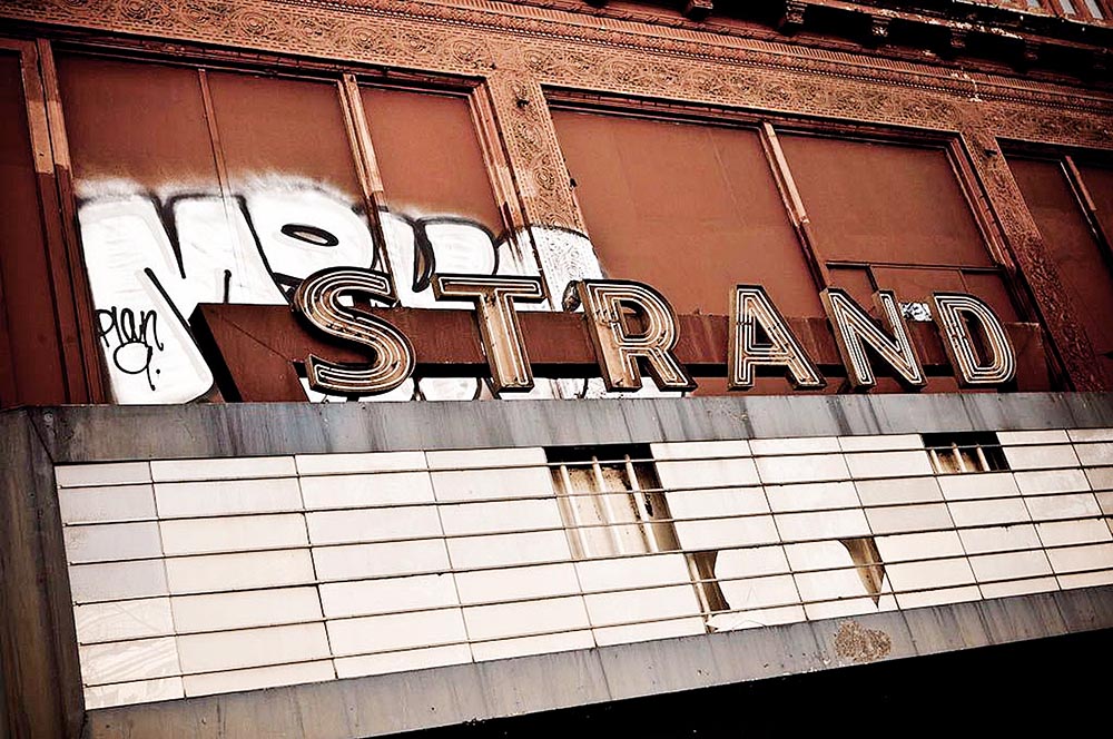 Construction on Strand Theater