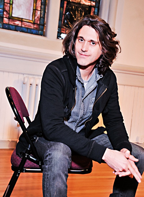Lucas Hnath at New Dramatists in New York City, where he is a resident playwright. (photo by Jenny Anderson)