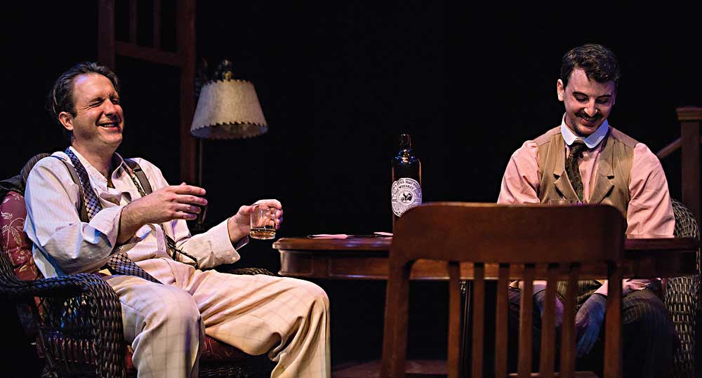Brian Paulette, left, and Doogin Brown in Long Day's Journey Into the Night, in 2013.