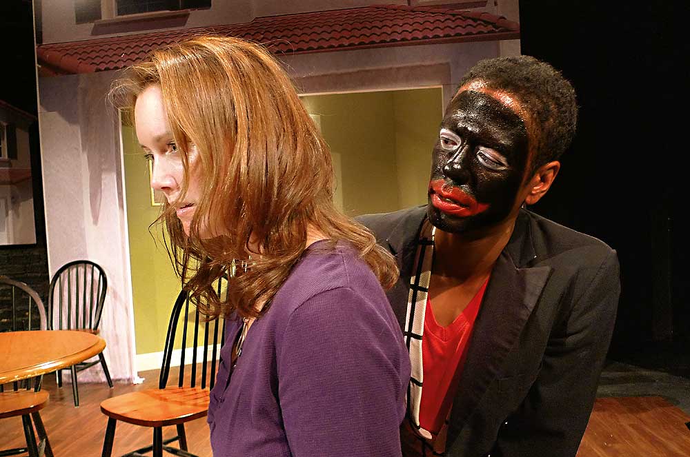 Julia Campbell and Leif Burke in 'Neighbors' at Matrix Theatre in Los Angeles in 2010