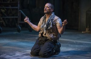 James DeVita in "An Iliad" at Milwaukee Repertory Theater (photo by Michael Brosilow)