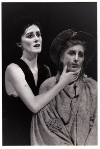 Shannon Holt and Evie Peck in "The Good Woman of Setzuan."