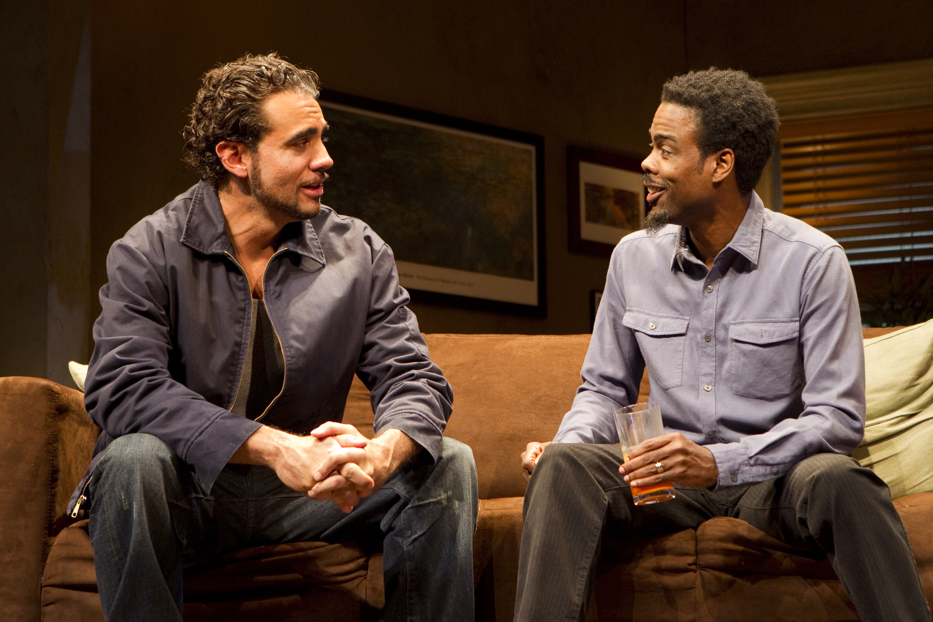 Bobby Cannavale and Chris Rock in "The Motherfucker with the Hat" on Broadway. (Photo by Joan Marcus)