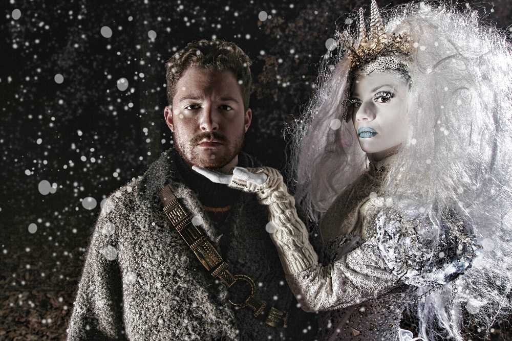 Will Ellis Skelton and Brittany Ellis in "The Snow Queen" at Serenbe Playhouse. (Photo by BreeAnne Clowdus)