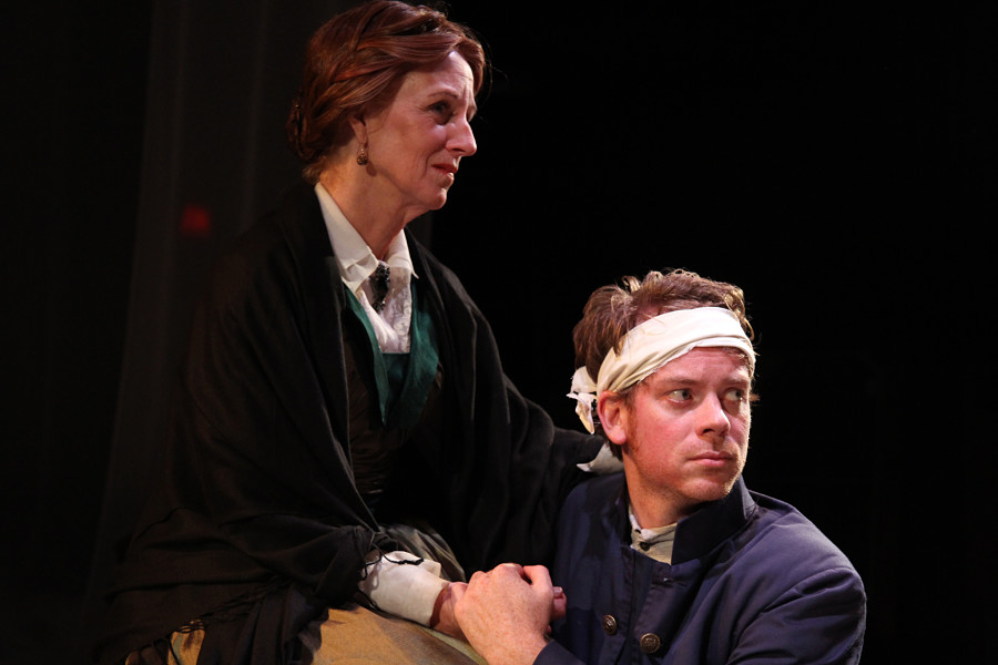 Annabel Armour and Scott Stangland in "Mourning Becomes Electra" at Remy Bumppo Theatre in Chicago in 2011. (Photo by Johnny Knight)