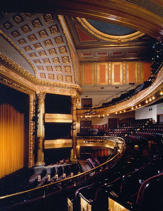 The Geary Theater in 1996, after a $28.5-million renovation.  (Photo by Marco Lorenzetti)