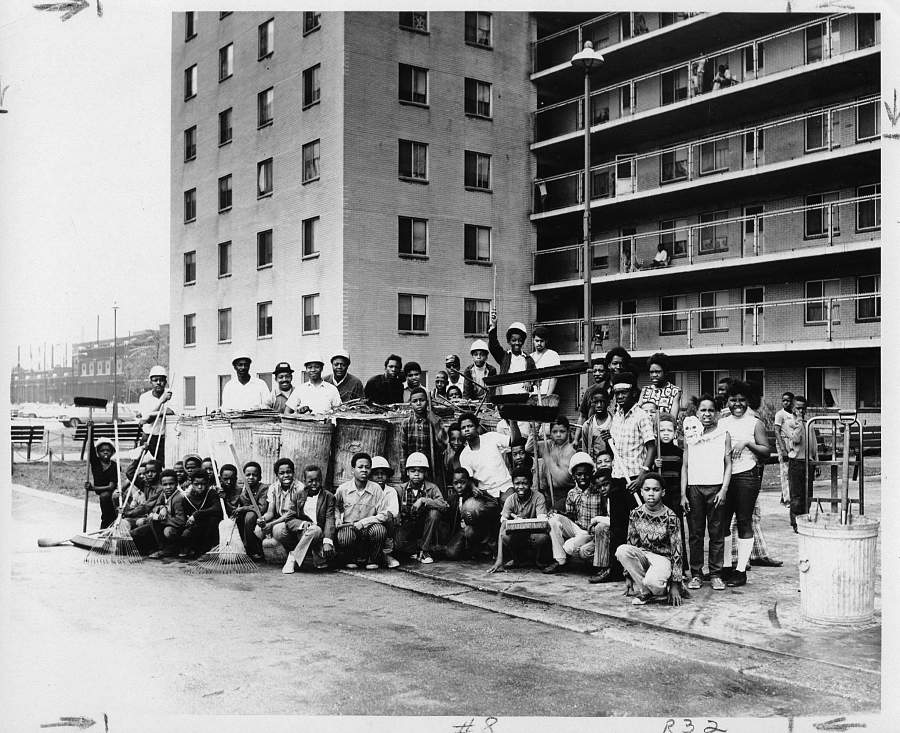 Chicago’s Robert Taylor Homes in June 1970. (Photo courtesy of Chicago Housing Authority)