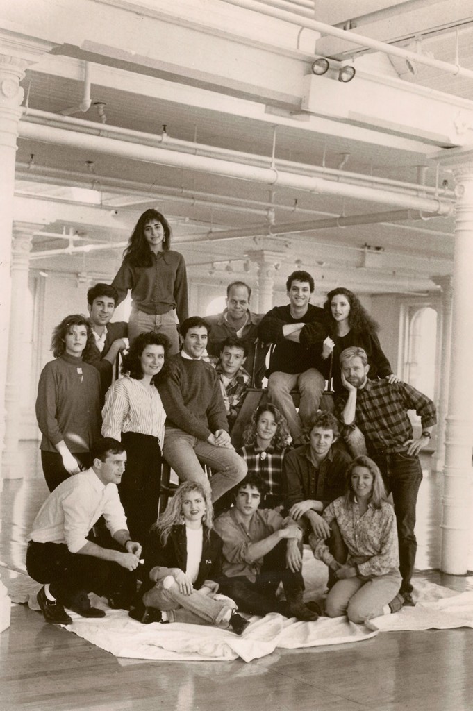 The Atlantic Theater Company ensemble in 1988 during the production of Howard Korder's "Boy's Life."