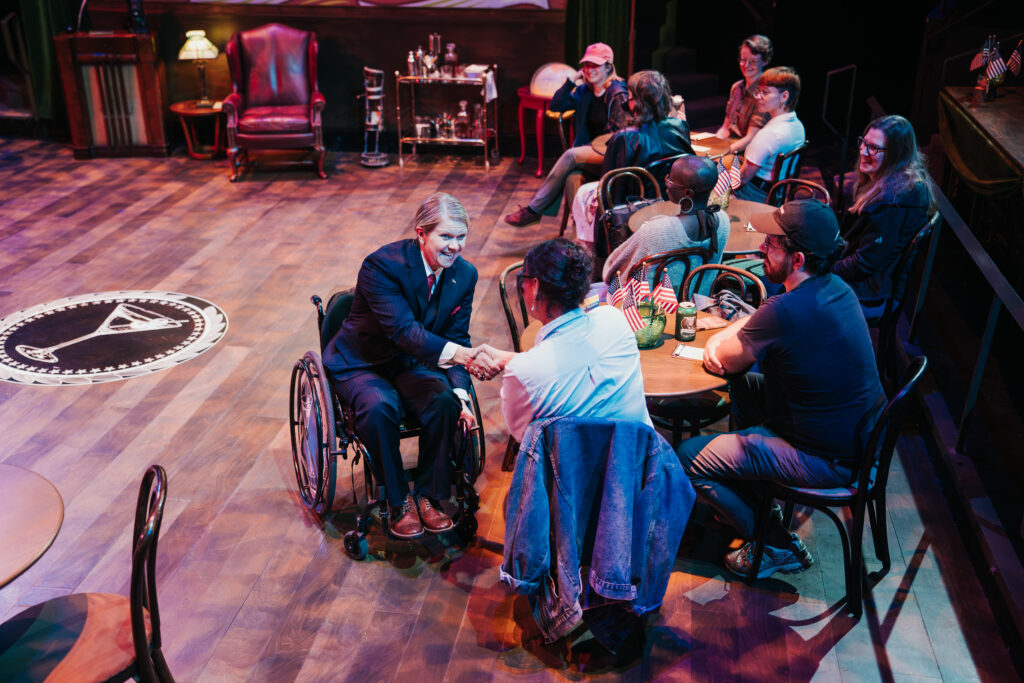 Presidential Crowd Work in ‘FDR’s Very Happy Hour’