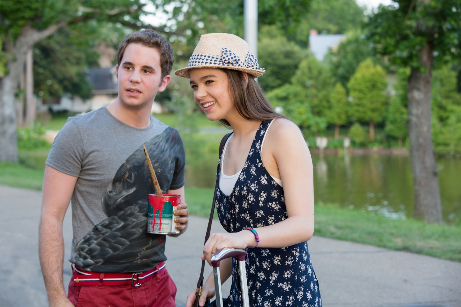 Ben Platt and Hailee Steinfeld in "Pitch Perfect 2." (Photo by Richard Cartwright/Universal Studios)