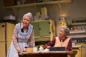 "Having Our Say: The Delany Sisters' First 100 Years" by Emily Mann, at Hartford Stage in Hartford, Conn., through April 24. Pictured: Brenda Pressley and Olivia Cole. (Photo by T Charles Erickson)