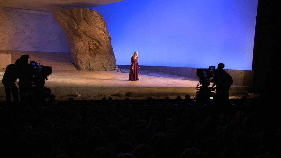Helen Mirren in "Phedre" at the National Theatre in 2009, filmed for NT Live.