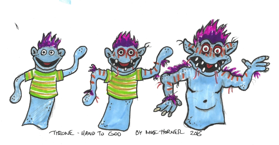Sketches of Tyrone by Mike Horner.