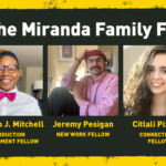 Headshots of all three Miranda Family fellows