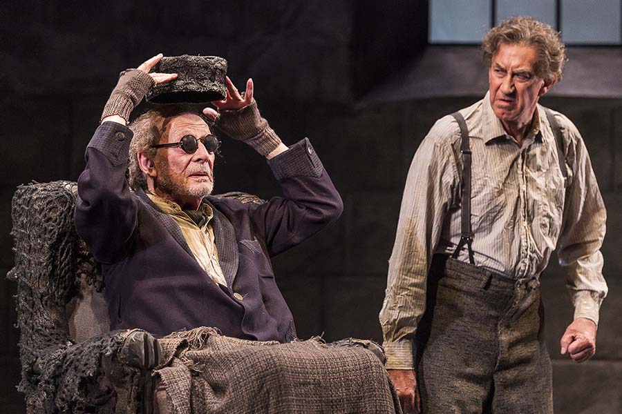 Alan Mandell and Barry McGovern in Center Theatre Group's 2016 production of "Endgame" at the Kirk Douglas Theatre. (Photo by Craig Schwartz)
