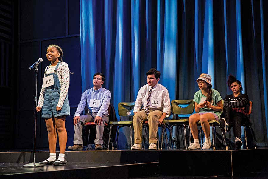 Children’s Theatre Company of Minneapolis’s "Akeelah and the Bee" at Washington, D.C.’s Arena Stage in 2015. (Photo by Dan Norman)