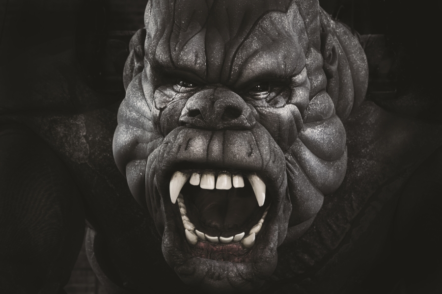 King Kong's face is puppeteered in Melbourne using 15 motors and 2 hydraulic cylinders. (Photo by James Morgan)