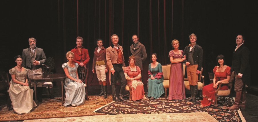 The cast of Impro Theatre’s "Jane Austen UnScripted." (Photo by Madison Goff)