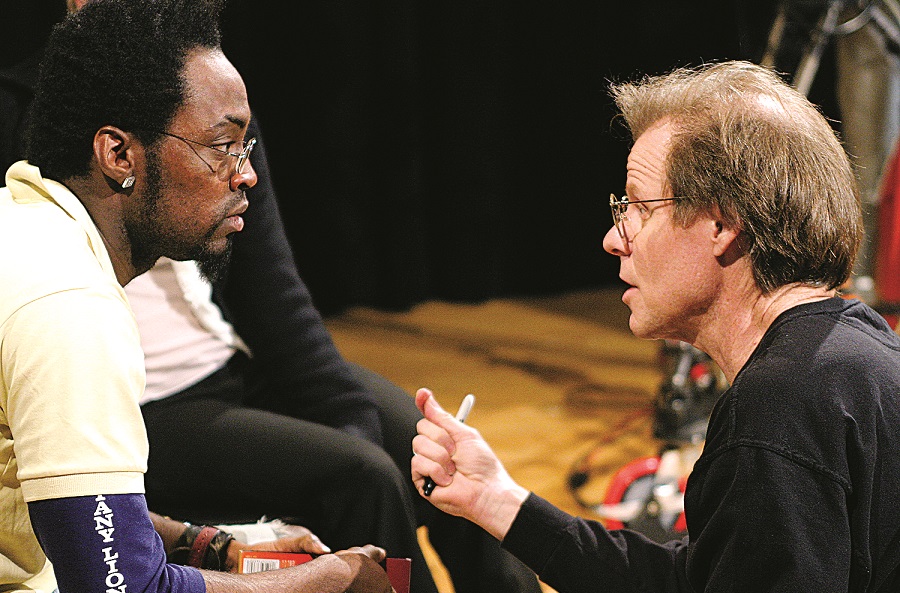 Denver Center's National Theatre Conservatory student Rob Karma Robinson, left, with Brian Keeler. (Photo by Eric Laruits)