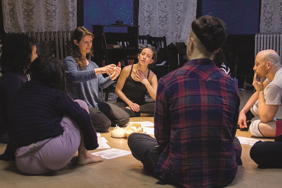 An immersive theatre workshop at Third Rail Projects. 