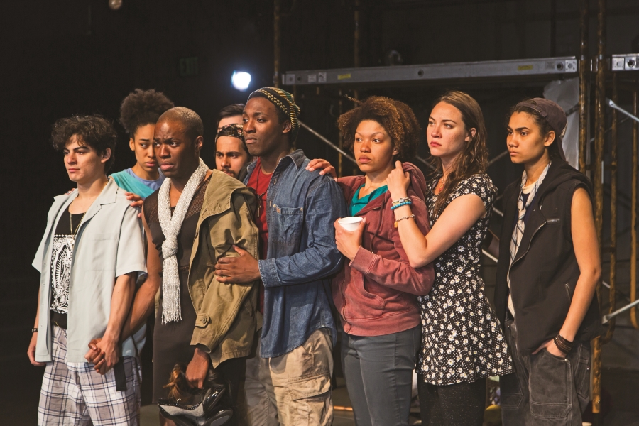 Workshop of student Phillip Howze’s "The Children" at Yale. (Photo by T Charles Erickson)