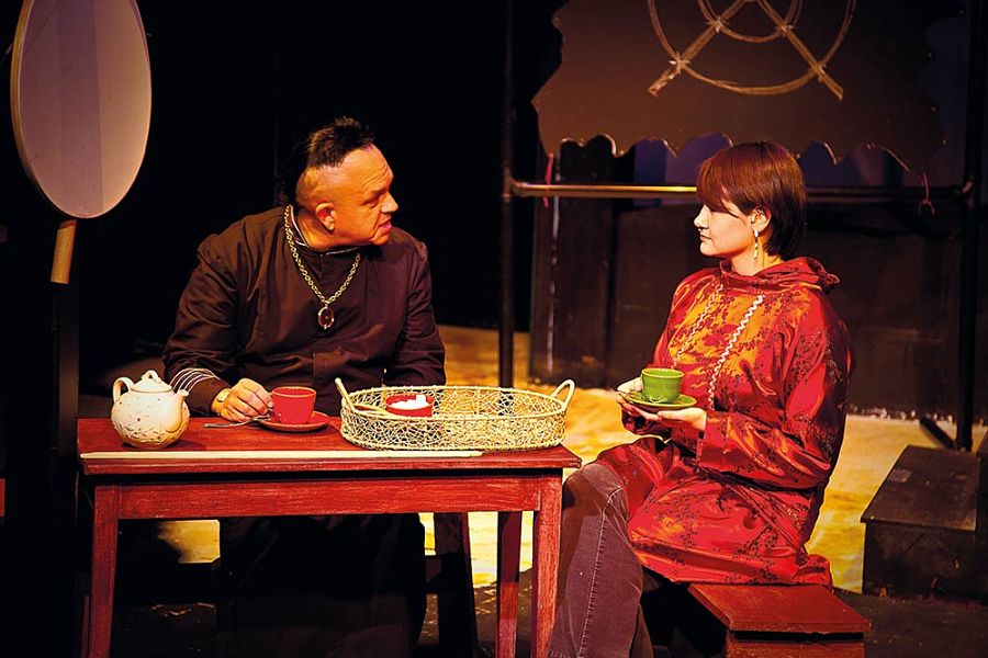 Ethan Petticrew and Debra Dommek in "Assimilation," by Anchorage's Jack Dalton. 