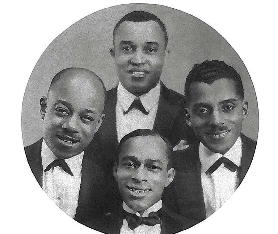 The authors of "Shuffle Along," clockwise from left: Eubie Blake, F.E. Miller, Noble Sissle, and Aubrey Lyles. (Photofest)