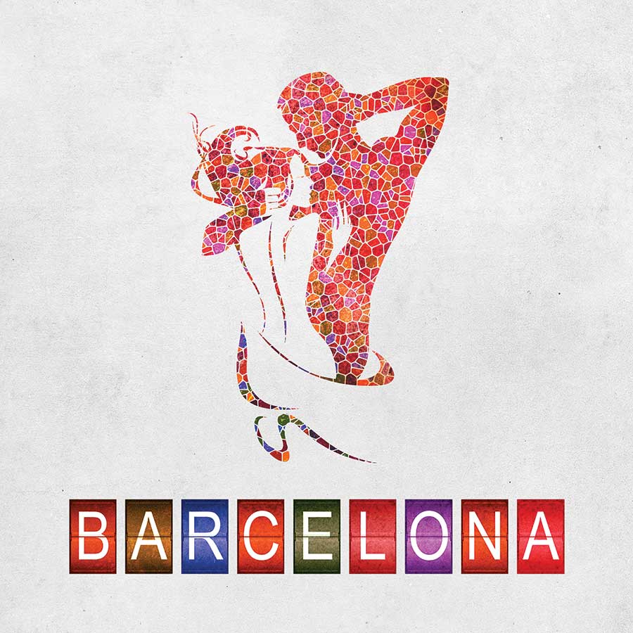 In Bess Wohl’s new play at Geffen Playhouse in Los Angeles (Feb. 10–March 13), an American woman has a drunken, unsettling one-night stand with a Spaniard. For the show’s poster, Geffen executive director Gil Cates Jr. engaged Stockholm Designs to create an image using the title city’s mosaic beauty to evoke “an abstract yin and yang impression.”