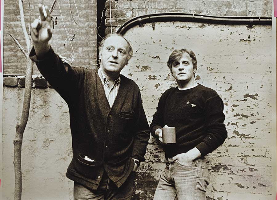 Joseph Brodsky and Mikhail Baryshnikov in New York City in 1985. (Photo by Leonid Lubianitsky)