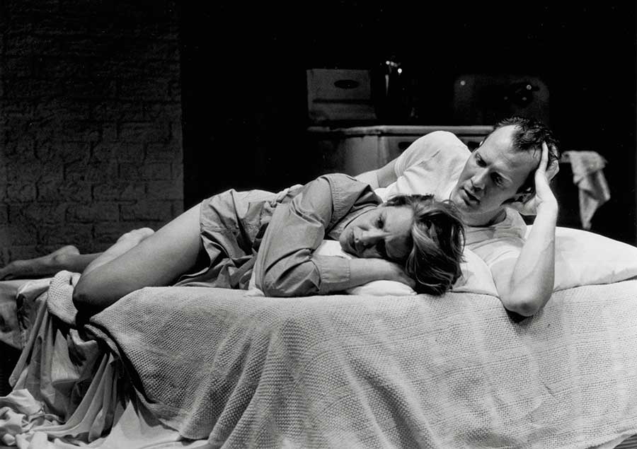 Tracy Letts and Amy Morton in "Three Days of Rain," directed by Anna D. Shapiro, at Steppenwolf Theatre Company in 1998. (Photo by Michael Brosilow)