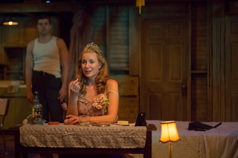 Justin Walker and Kristen Kos in "A Streetcar Named Desire" at the Warehouse Theatre in 2014. (Photo by Stephen Boatright)