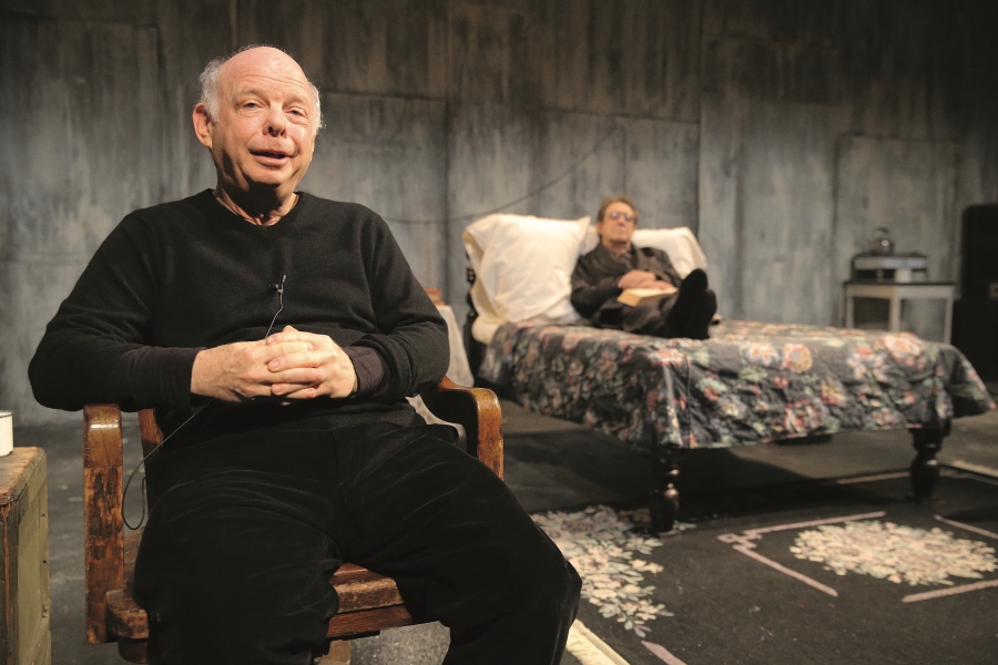 Wallace Shawn and Larry Pine in the Public/TFANA staging of Shawn's "The Designated Mourner." (Photo by Joan Marcus)