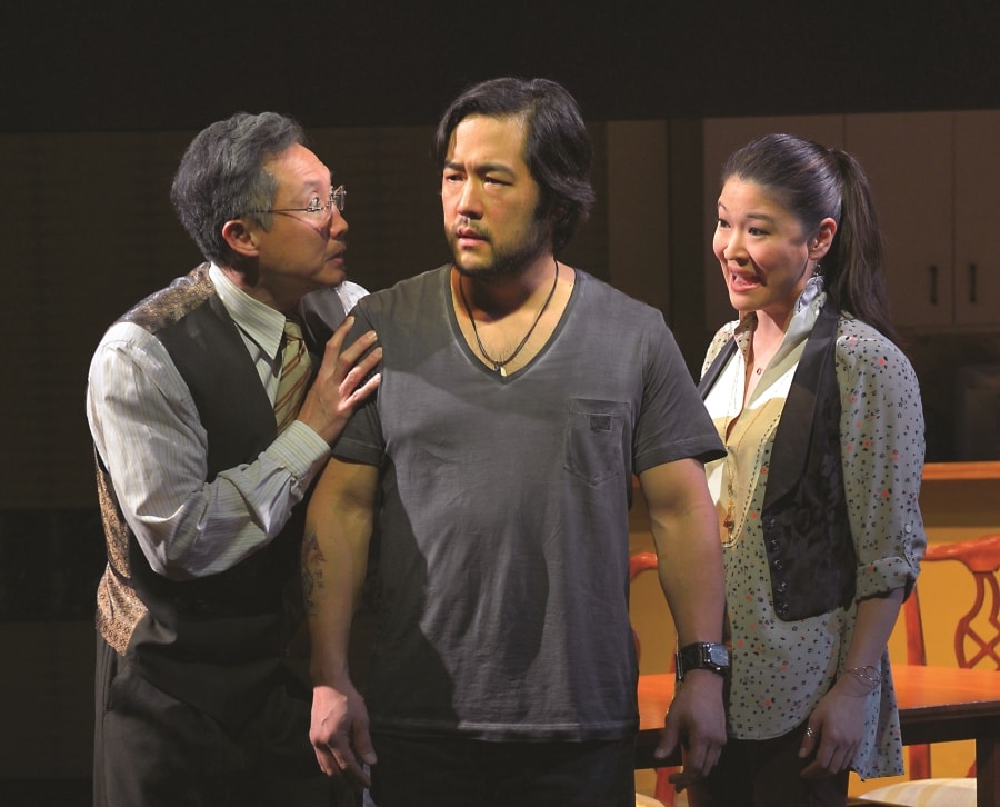 Joseph Steven Yang, Tim Kang, and Jennifer Lim in "Aubergine" at ...