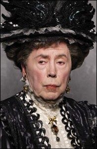 Brian Bedford as Lady Bracknell in "The Importance of Being Earnest."