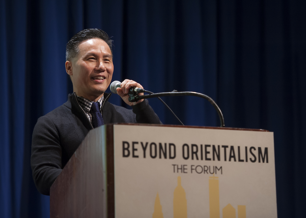 B.D. Wong gives the keynote speech at the Beyond Orientalism public forum. (Photo by Eric Bondoc Photography)