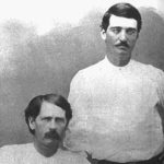 Wyatt Earp, sitting, and Bat Masterson in Dodge City, Kans., in 1876. (Jack DeMattos Collection/Public Domain)