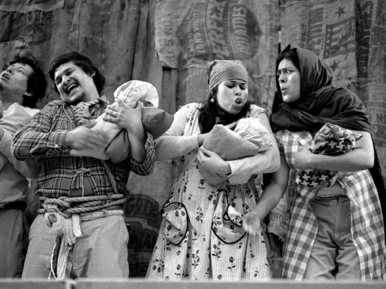 El Teatro Campesino in 1984. (Photo by Jesus Garza)