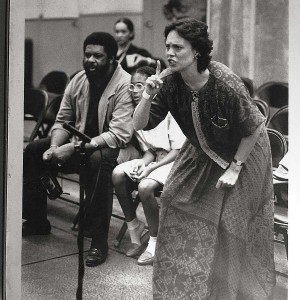Emily Mann directing "Betsey Brown" at McCarter Theatre Center in 1991. (Courtesy of McCarter Theatre Center)