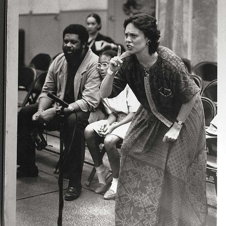 Emily Mann directing "Betsey Brown" at the McCarter in 1991.