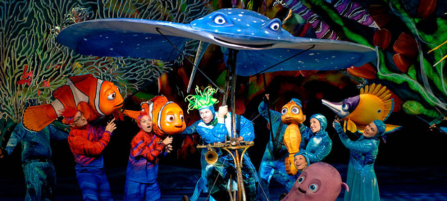 A scene from "Finding Nemo the Musical" at Walt Disney World Resort.