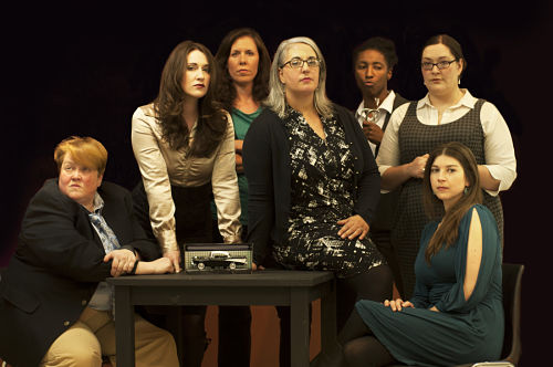 The cast of "Glengarry Glen Ross" at Different Strokes! Performing Arts Collective. (Photo by Sean David Robinson)