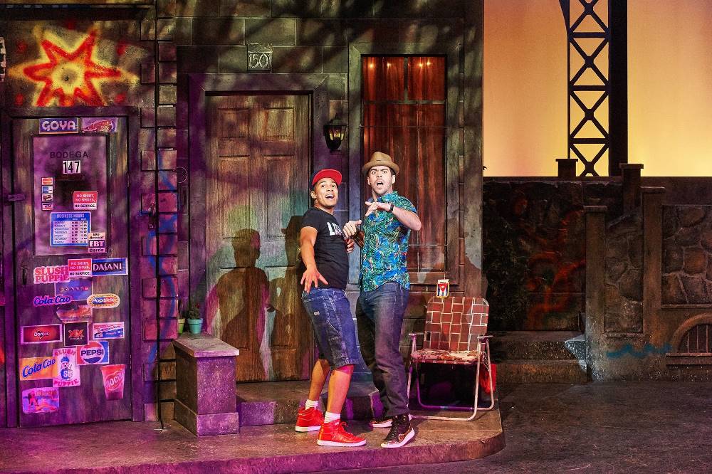 Christian Magby and Diego Klock-Perez in "In the Heights," from Aurora Theatre and Theatrical Outfit. (Photo by Chris Bartelski)