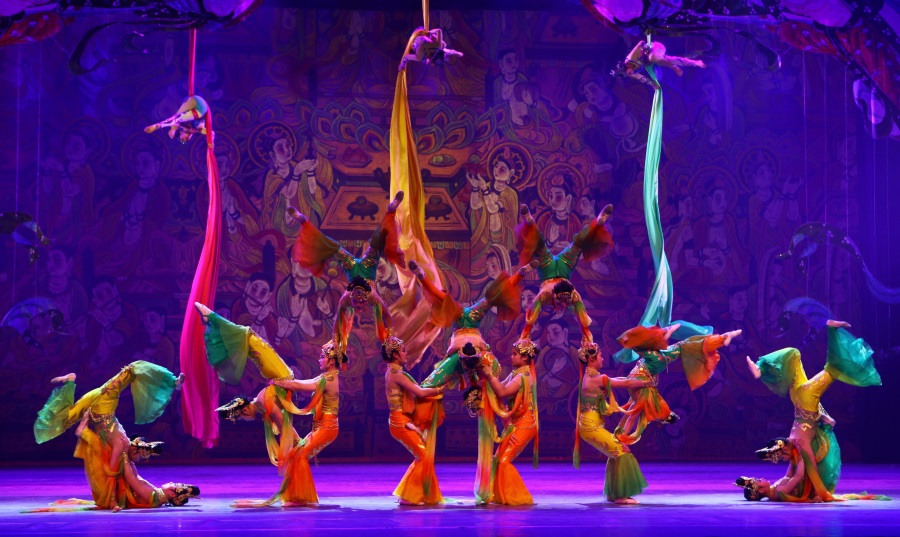 "Legend of the Silk Road" performed by the Shaanxi Acrobatic Troupe.