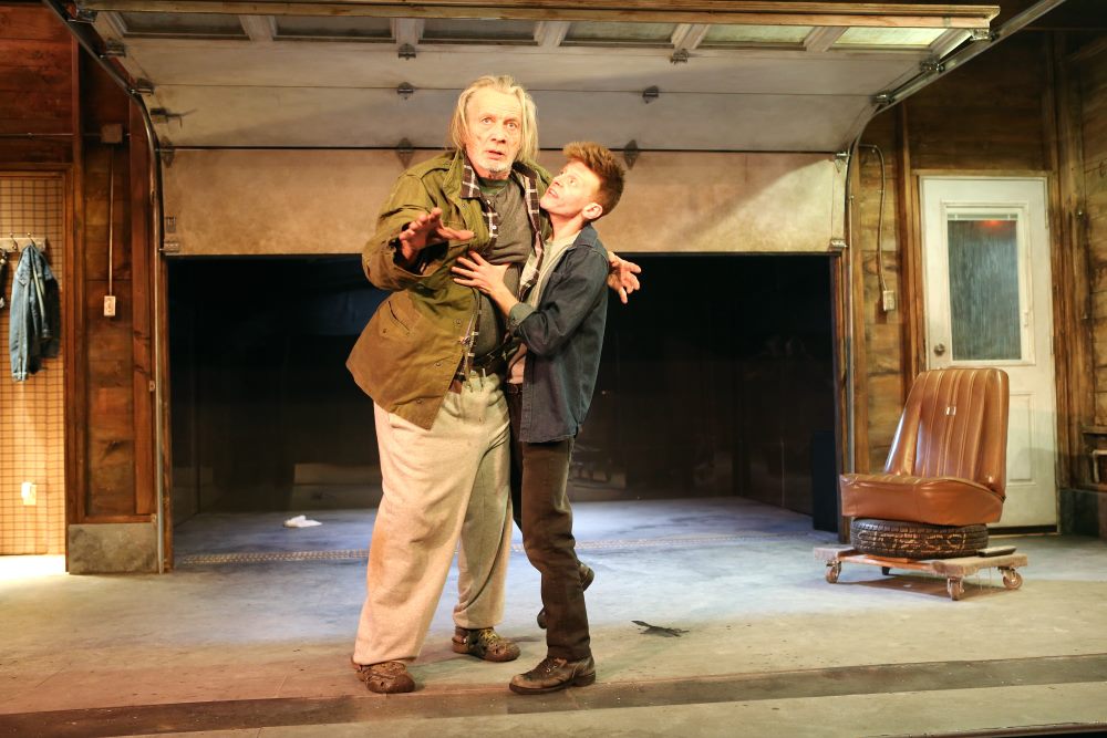 Stephen Payne and Jess Barbagallo in "Orange Julius" by Basil Kreimendahl, from Rattlestick Playwrights Theater and Page 73. (Photo by Sandra Coudert Graham)