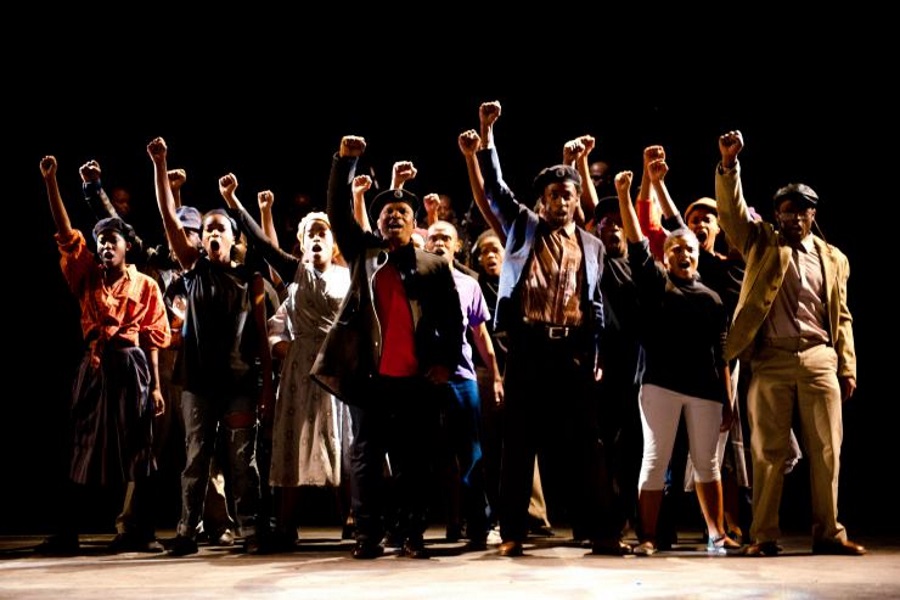 "Protest" by Mpumelelo Paul Grootboom at the 2014 National Arts Festival.