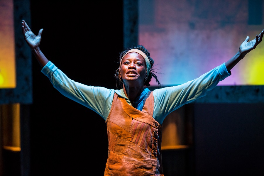 "Seedfolks" by Sonja Parks at CTC in 2014. Pictured: Parks. (Photo by Dan Norman)
