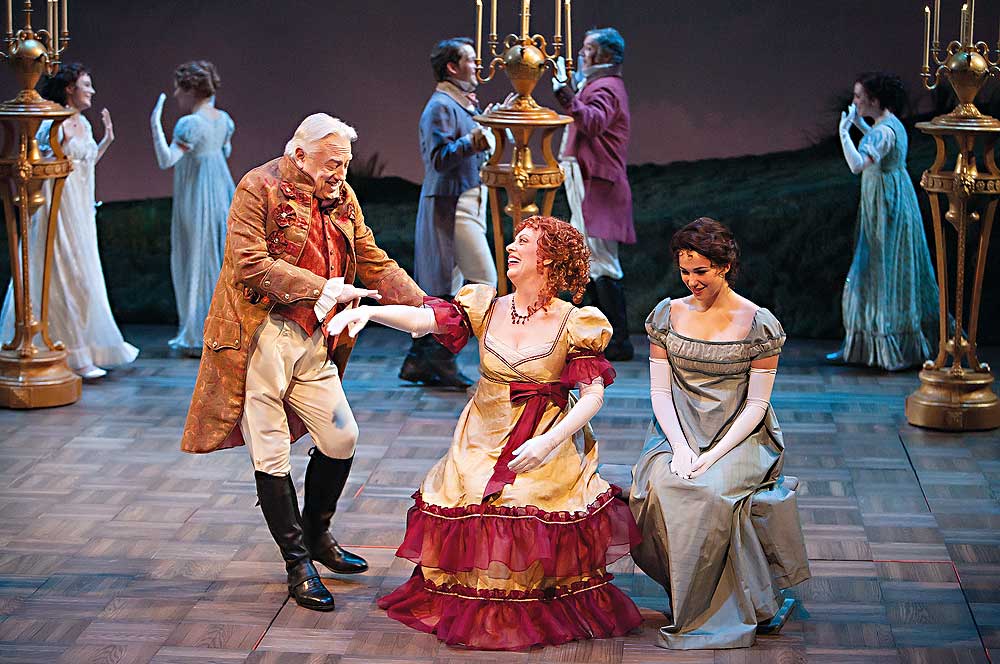 Ed Dixon, Ruth Gottschall and Stephanie Rothenberg in "Sense & Sensibility the Musical" at Denver Center Theatre Company. (Photo by Jennifer M. Koskinen)