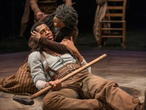 Eric Berryman and Patrice Johnson Chevanne in "Steel Hammer." (Photo by Michael Brosilow)