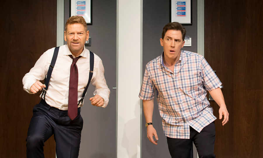 Kenneth Branagh and Rob Brydon in "The Painkiller."